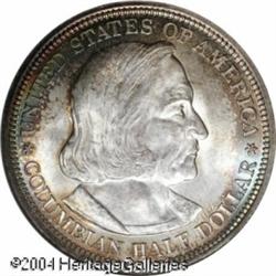 1892 50C Columbian MS67 NGC. This is an amazingly 1892 50C Columbian MS67 NGC.