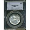 Image 1 : 1939 50C Oregon MS66 PCGS. Silver-gray patina reve 1939 50C Oregon MS66 PCGS.