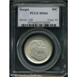 1926 50C Sesquicentennial MS64 PCGS. Lightly toned 1926 50C Sesquicentennial MS64 PCGS.