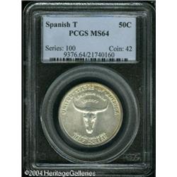 1935 50C Spanish Trail MS64 PCGS. Untoned, or esse 1935 50C Spanish Trail MS64 PCGS.