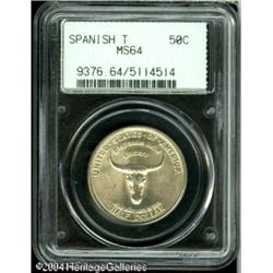 1935 50C Spanish Trail MS64 PCGS. Touches of olive 1935 50C Spanish Trail MS64 PCGS.