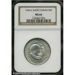 1954-S 50C Washington-Carver MS66 NGC. Faint speck 1954-S 50C Washington-Carver MS66 NGC.