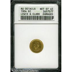 1904 G$1 Lewis and Clark--Damaged--ANACS. AU Details 1904 G$1 Lewis and Clark--Damaged--ANACS. AU De