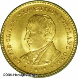 1905 G$1 Lewis and Clark MS64 PCGS. The 1905 Lewis 1905 G$1 Lewis and Clark MS64 PCGS.