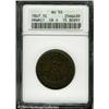 Image 1 : 1847 1C Hawaii Cent AU50 ANACS. Crosslet 4, 15 ber 1847 1C Hawaii Cent AU50 ANACS.