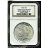 Image 1 : 1923 S$1 Peace Dollar--Lamination Reverse--MS66 NGC. 1923 S$1 Peace Dollar--Lamination Reverse--MS66