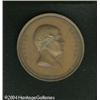 Image 3 : Circa 1852 Daniel Webster Bronze Medal AU58 Uncertifi Circa 1852 Daniel Webster Bronze Medal AU58 Un