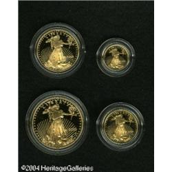 An Uncertified Four Piece 2000-W Gold American Eagle An Uncertified Four Piece 2000-W Gold American 