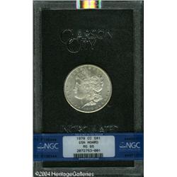 1878-CC S$1 MS65 NGC. A sharply struck and lightly 1878-CC S$1 MS65 NGC.