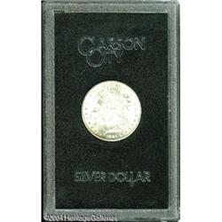 1881-CC S$1 MS64 Uncertified. Iridescent bands of 1881-CC S$1 MS64 Uncertified.