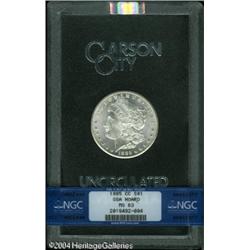 1885-CC S$1 MS63 NGC. VAM-4. A Hot 50 Variety. One 1885-CC S$1 MS63 NGC.