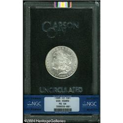 1885-CC S$1 MS64 NGC. Traces of tan color visit th 1885-CC S$1 MS64 NGC.