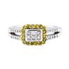Image 2 : 0.6 ctw Diamond Ring - 14KT White Gold