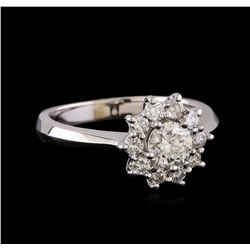 0.84 ctw Diamond Ring - 14KT White Gold