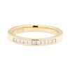 Image 2 : 0.30 ctw Channel Set Diamond Band - 18KT Yellow Gold