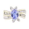 Image 2 : 3.14 ctw Colored Stone And Diamond Ring - 14KT Yellow Gold