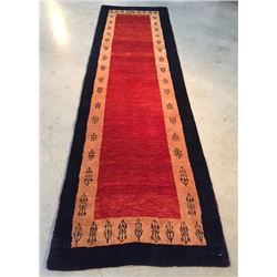 2'.6" X 8'.8" Magnificent Authentic Persian Gabbeh Runner