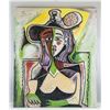Image 2 : Spanish Cubist Oil on Canvas Signed Picasso