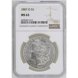 1887-O $1 Morgan Silver Dollar Coin NGC MS63
