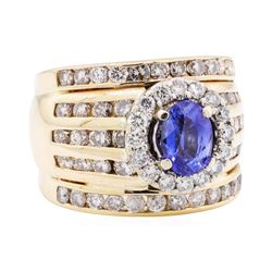 0.35 ctw Diamond Wide Band - Platinum