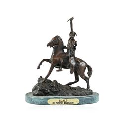 Scalp Bronze Replica By Frederic Remington