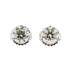 1.43 ctw Diamond Earrings - 14KT White Gold