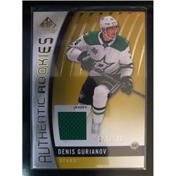 2017-18 SP Game Used Denis Gurianov#162 Gold Jersey