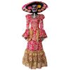 Image 2 : Goosebumps 2: Haunted Halloween - Day of the Dead Lady’s Costume (Pink) - 1246