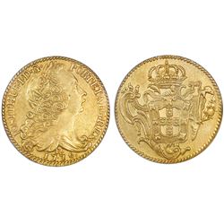 Brazil (Rio mint), 6400 reis, Jose I, 1776-R, NGC AU 53, ex-Eliasberg (stated on label).