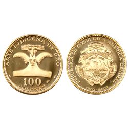 Costa Rica, proof 100 colones, 1970.