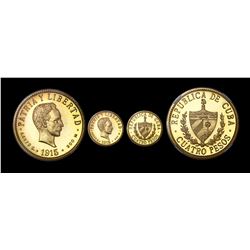 Cuba (struck at the Philadelphia mint), proof 4 pesos, 1915, NGC PF 64 Cameo.