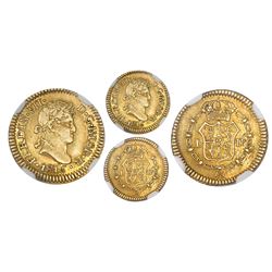 Lima, Peru, bust 1/2 escudo, Ferdinand VII, 1816JP, NGC AU 53.