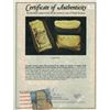 Image 2 : Cut gold "oro corriente" piece with crowned-CA tax stamp for Charles I of Spain, 42.08 grams, ex-150