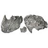 Image 1 : Small, cut piece of a silver "splash" ingot, 60 grams, with octagonal tax stamp for Mexico or Santo 