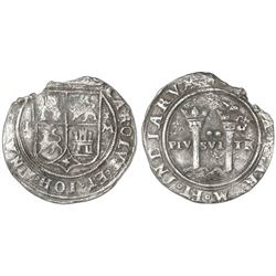 Mexico City, Mexico, 2 reales, Charles-Joanna, "Late Series," assayer L to left, mintmark M to right