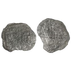 Mexico City, Mexico, cob 4 reales (?), Philip III, assayer not visible, fragment.