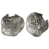 Image 1 : Potosi, Bolivia, cob 8 reales, Philip III, assayer M, Grade 2, certificate missing.