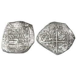 Potosi, Bolivia, cob 8 reales, (1)619T, Grade 1.
