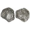 Image 1 : Potosi, Bolivia, cob 8 reales, Philip III, assayer R (curved leg), Grade 2.