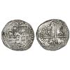 Image 1 : Potosi, Bolivia, cob 8 reales, Philip III, assayer R (curved leg), Grade 2.