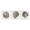 Image 1 : Lot of three Potosi, Bolivia, cobs: 8 reales, Philip III, assayer M, Grade 3; 8 reales, Philip III, 
