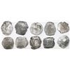 Image 1 : Lot of ten Mexico City, Mexico, cob 8 reales, Philip IV, assayers D or P (where visible).