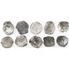 Image 2 : Lot of ten Mexico City, Mexico, cob 8 reales, Philip IV, assayers D or P (where visible).