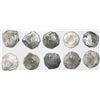 Image 1 : Lot of ten Mexico City, Mexico, cob 4 reales, Philip IV, assayers D or P (where visible).