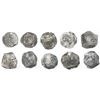 Image 1 : Lot of ten Mexico City, Mexico, cob 4 reales, Philip IV, assayers D or P (where visible).