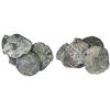 Image 1 : Uncleaned clump of four cob 8R (three Mexico, one Potosi, all Philip IV).
