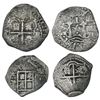 Image 1 : Lot of two Potosi, Bolivia, cob 1R: shield type (1650-51, assayer not visible); 1652E transitional, 