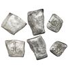 Image 1 : Lot of three Mexican silver cobs (two 8R and one 4R), Charles II, assayer L (where visible).