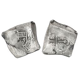 Mexico City, Mexico, cob 8 reales, Philip V, assayer not visible.