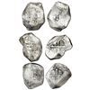 Image 1 : Lot of three Mexico City, Mexico, cob 8 reales, Philip V, assayers not visible.